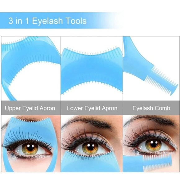 TecUnite Eyelashes Tools 3 in‎ 1 Pink Blue Red pack of 6 - Picture 4 of 7